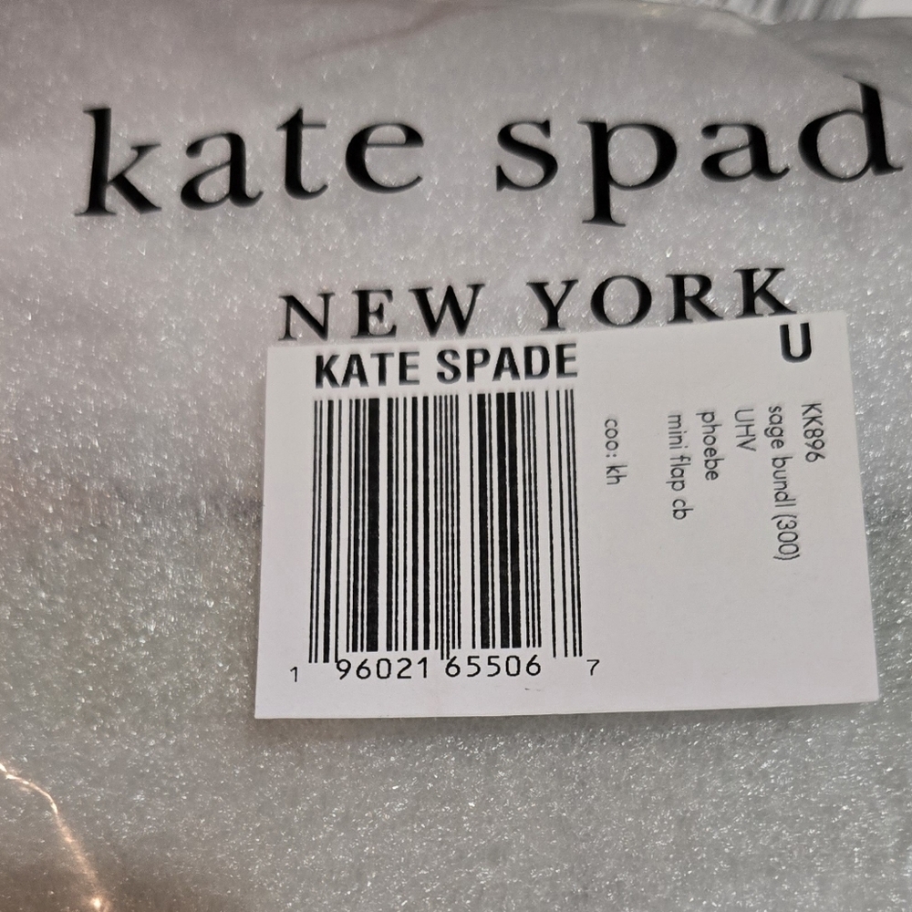 Kate Spade♠️ NWT Phoebe Turnlock Mini Flap Crossbody - Sage - Picture 11 of 12
